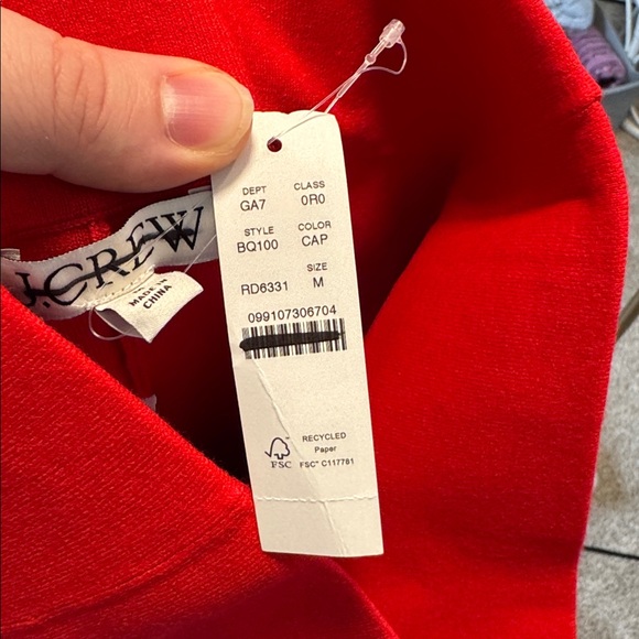 J. Crew Delaney kickout sweater pant in Red - Picture 9 of 11